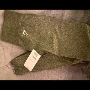 Gymshark Vital Seamless Leggings- NWT olive green